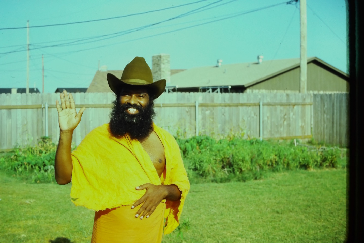 Swamiji 1980 Bay City TX cowboy hat